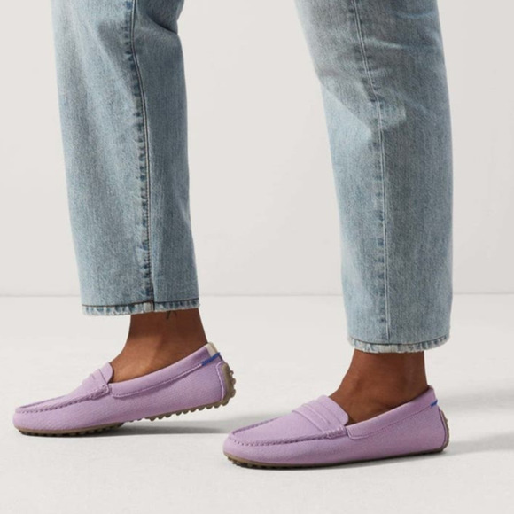 Rothy's The Driver Soft Loafer Slip-On Orchid Purple Size W10 NWOB - Picture 1 of 10